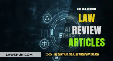 ABA Journal Law Review Articles: Insights, Impact, and Legal Scholarship