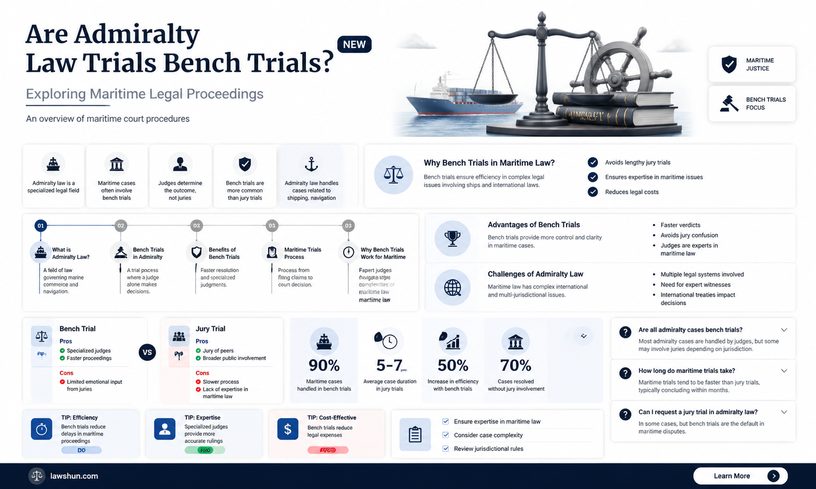 are admiralty law trials bench trials