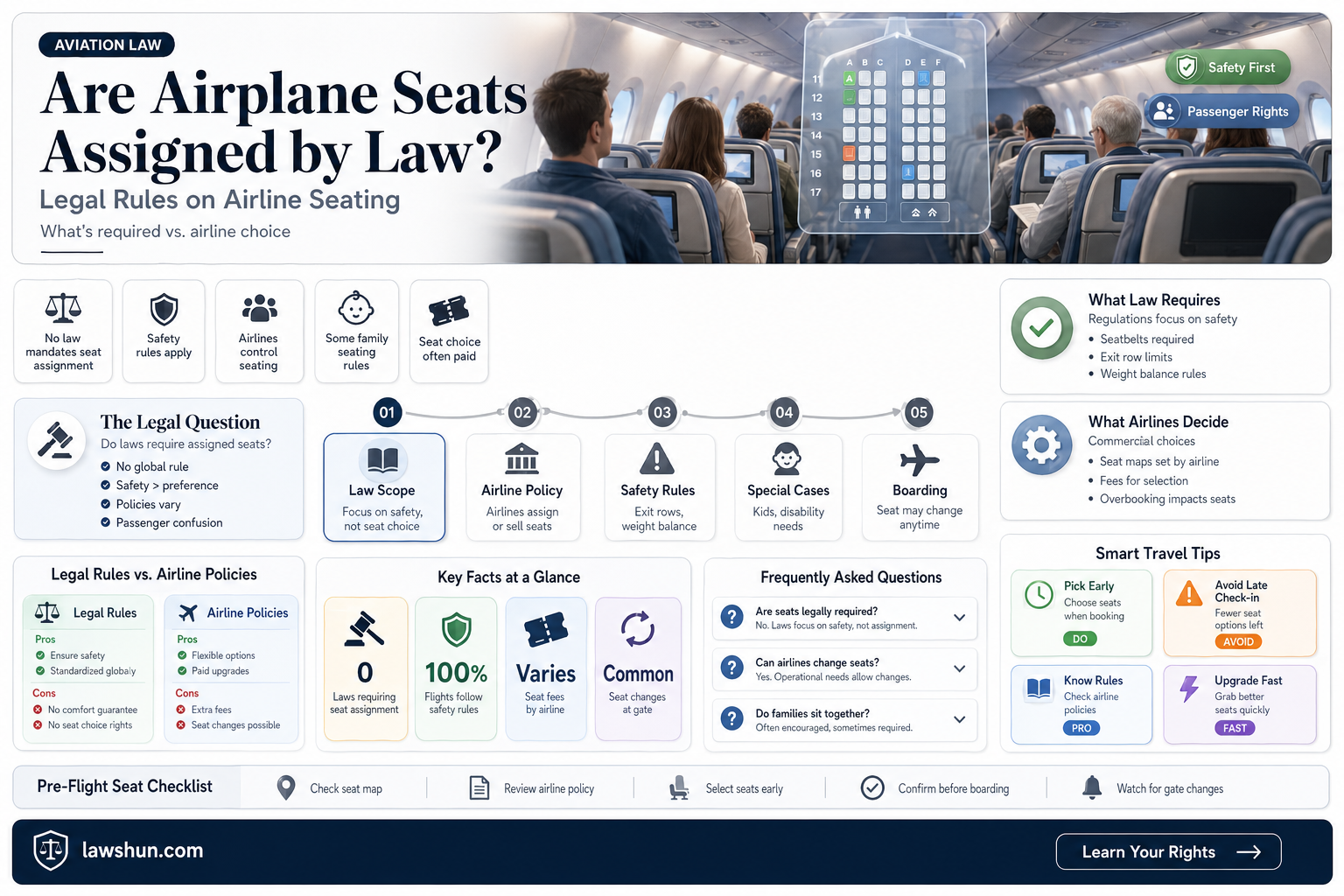 are airplane seats assigned by law