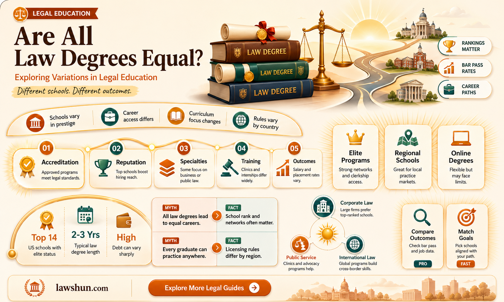 are all law degrees the same