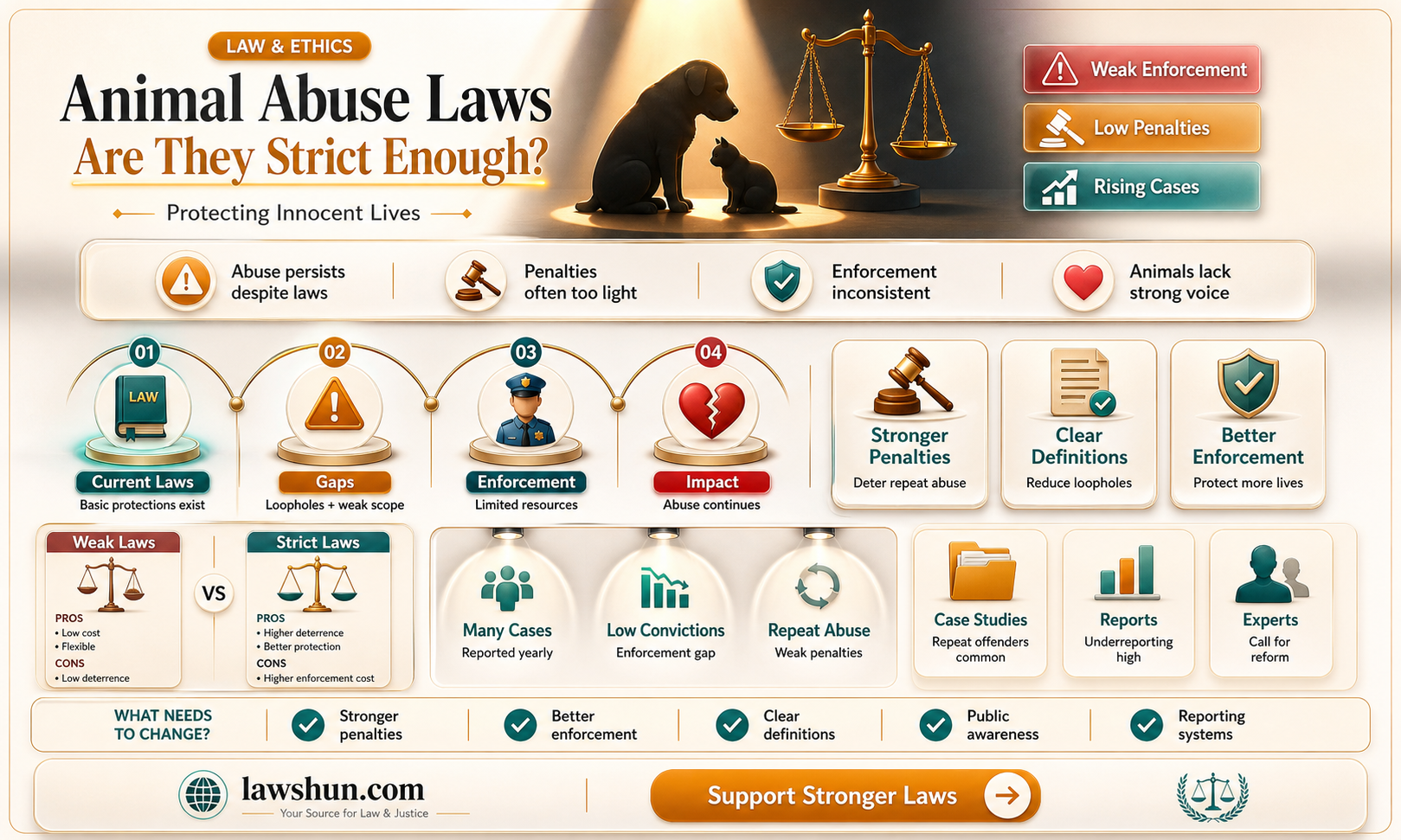 are animal abuse laws strict enough
