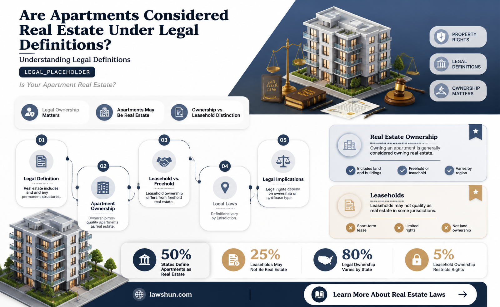 are apartments real estate under law
