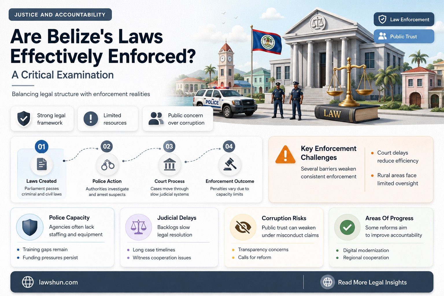 are the laws in belize inforced