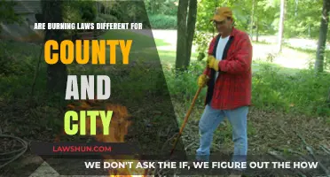 City vs. County Burning Laws: What's the Difference?