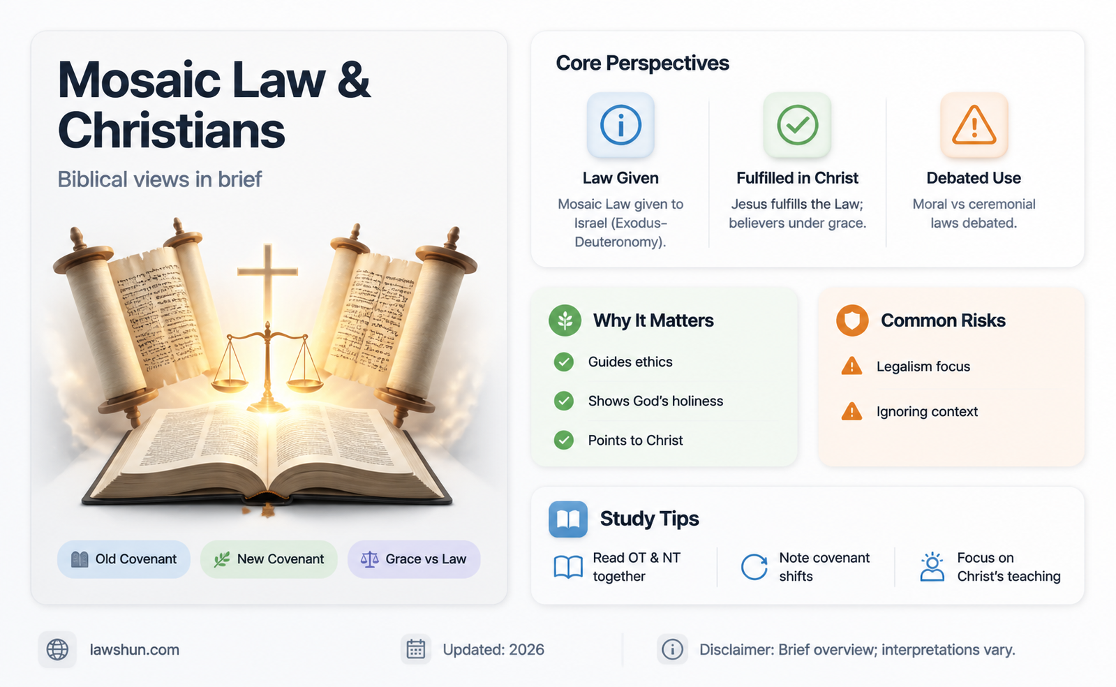 are christian believrs under mosaic law