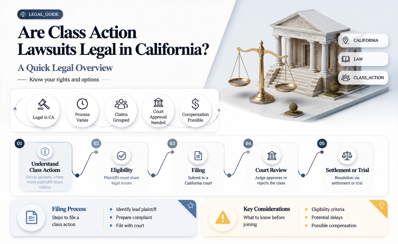 are class action law suits legal in ca