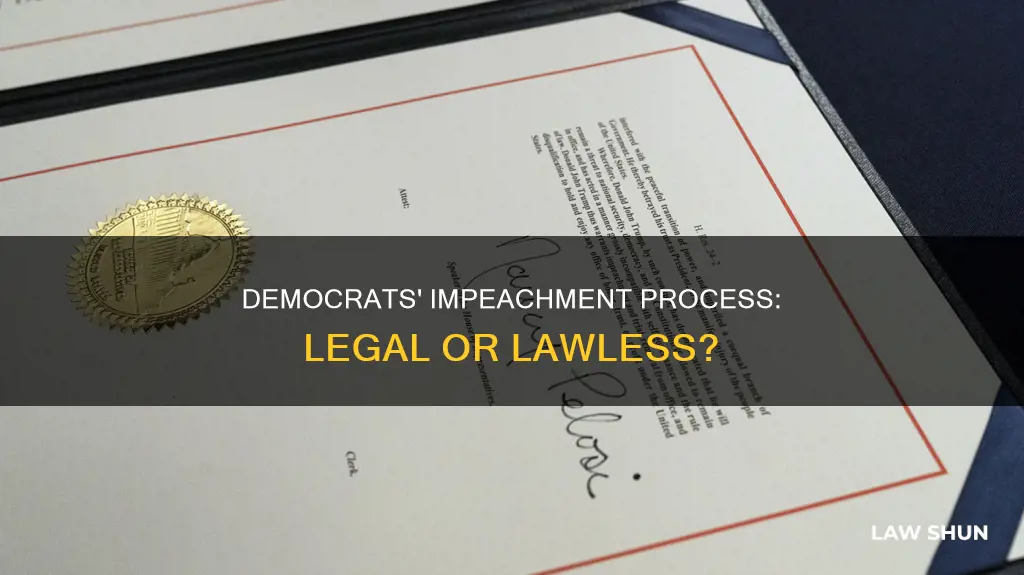 are democrats breaking the law with the impeachment process