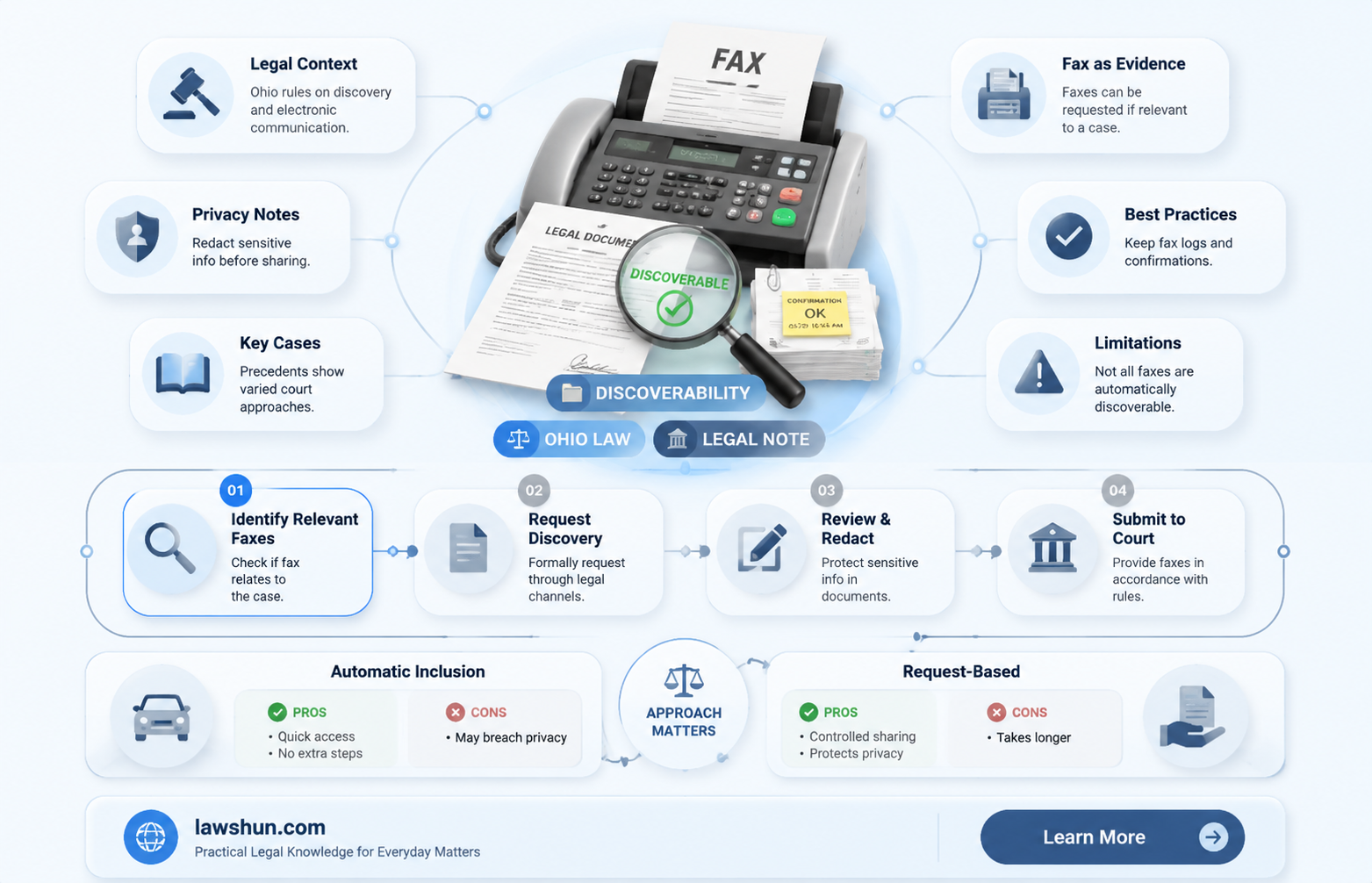 are faxes discoverable in legal evaluations ohio law