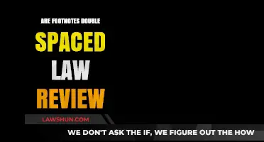 Double Spacing Footnotes in Law Reviews: Best Practices and Guidelines