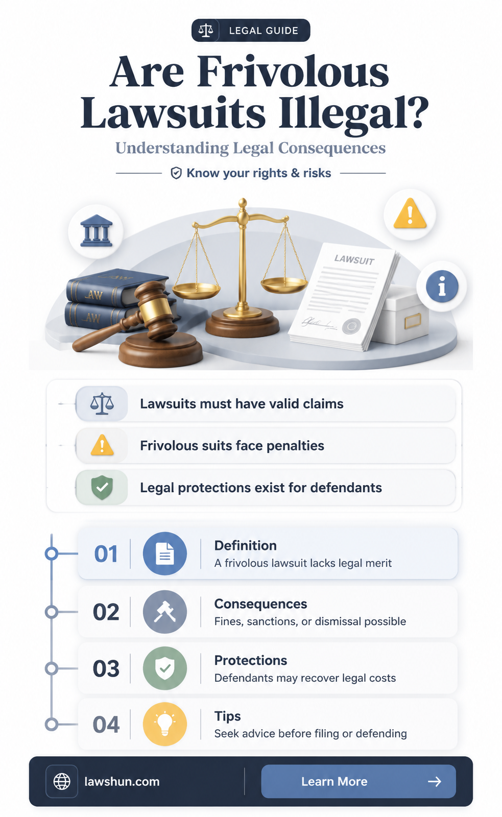 are frivolous lawsuits against the law