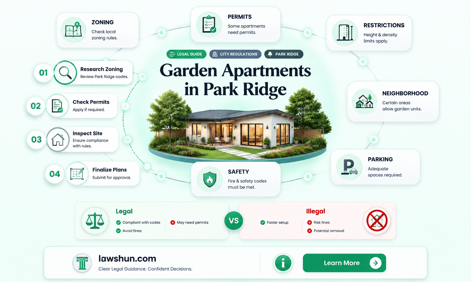 are garden apartments allowed by law in park ridge il