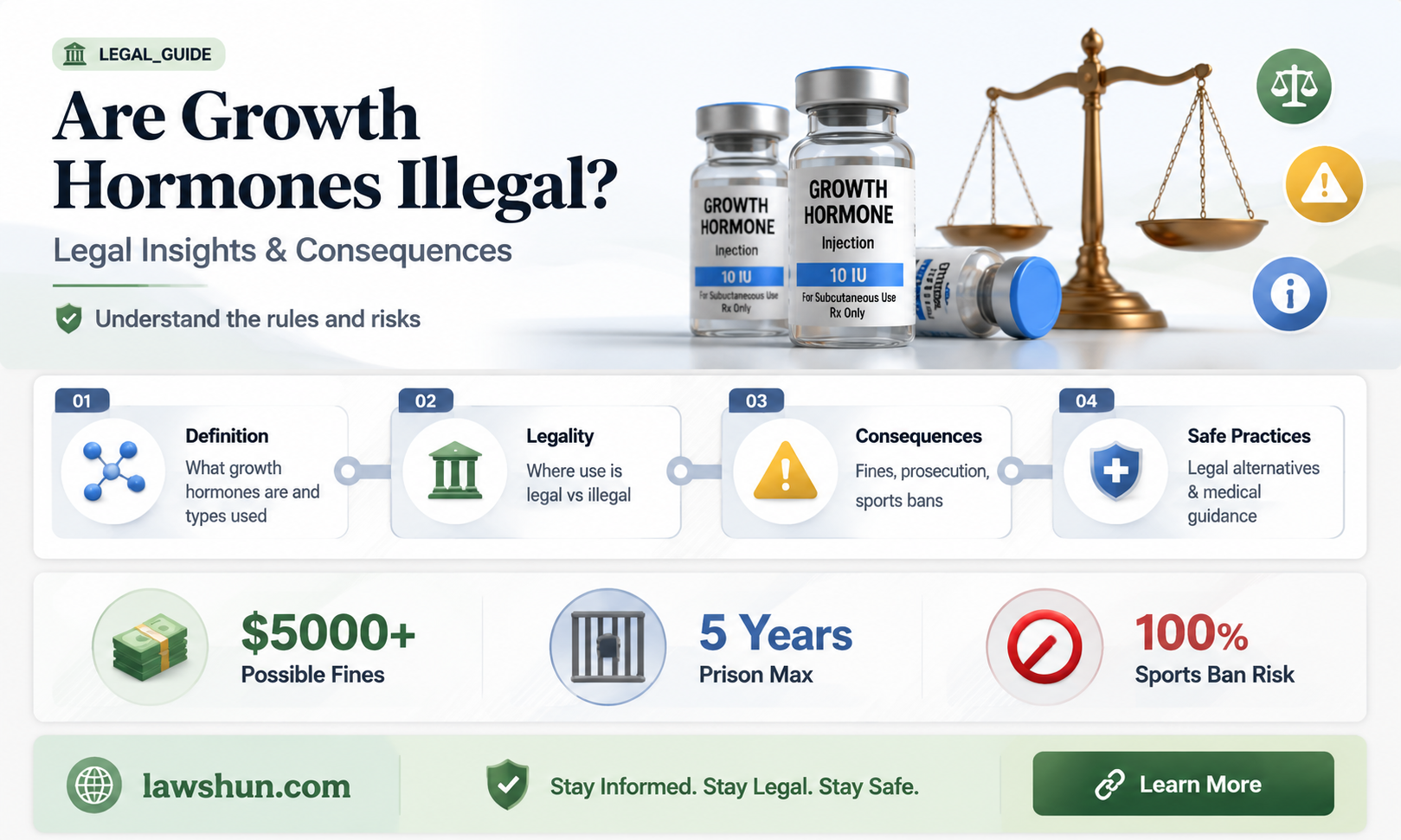 are growth hormones against the law