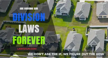 Are Housing Subdivision Laws Permanent? Exploring Longevity and Change