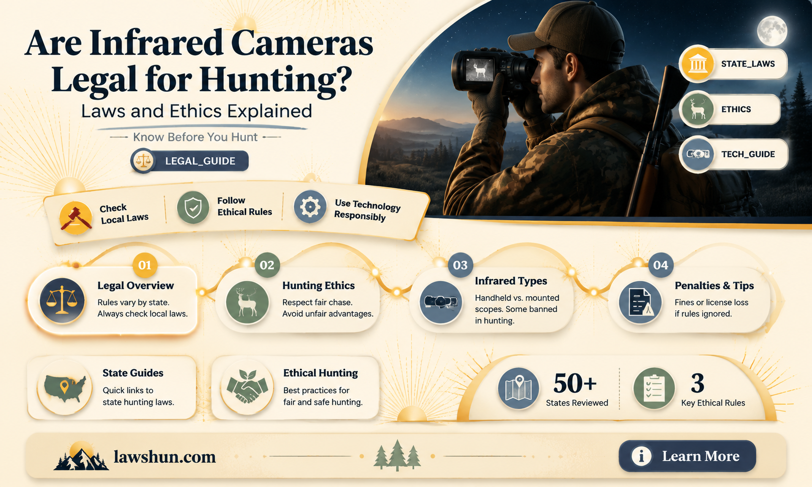 are indrared cameras lawful for hunting
