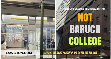 Are Law Classes Liberal Arts at Baruch College?