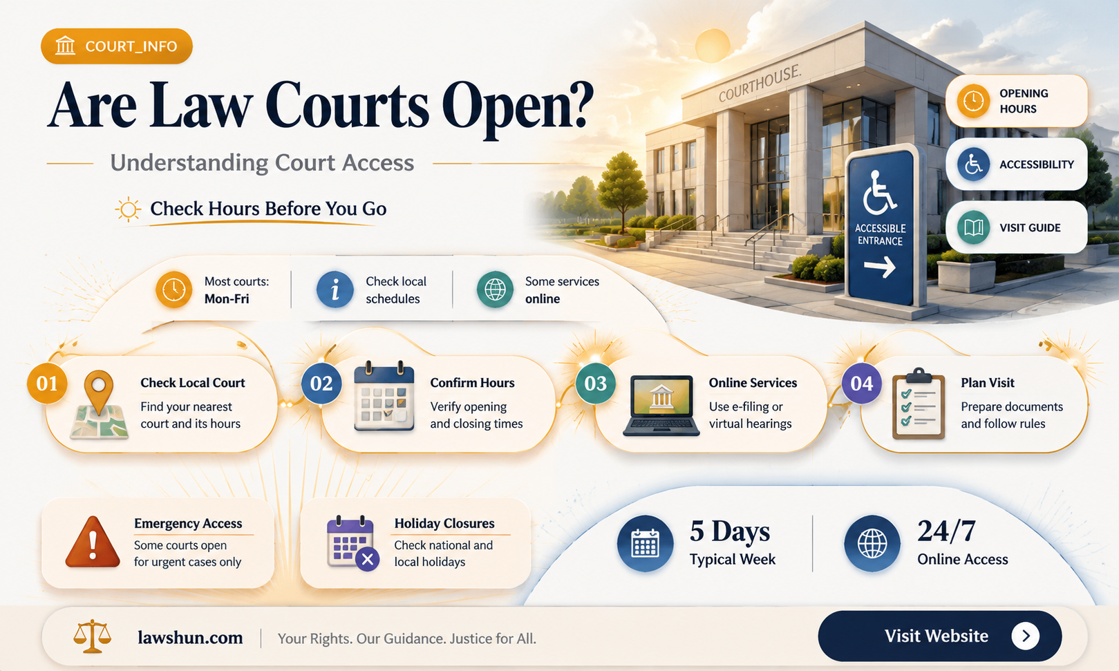 are law courts open