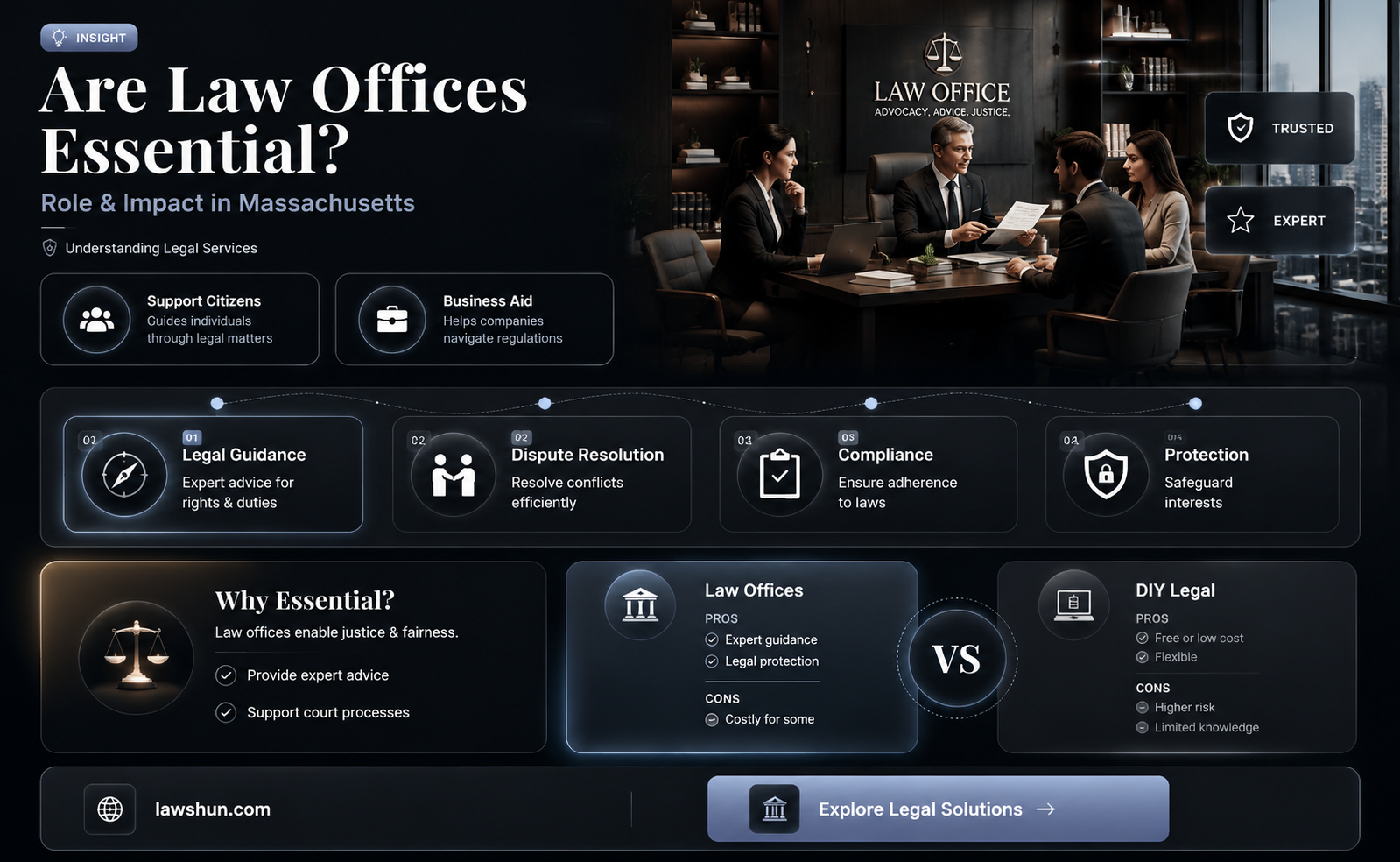 are law offices essential in massachusetts