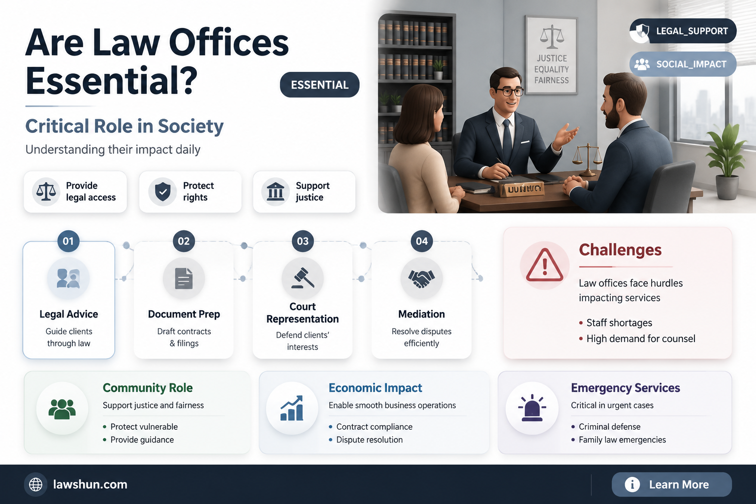 are law offices considered essential services