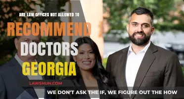 Georgia Law Offices: Restrictions on Recommending Doctors Explained