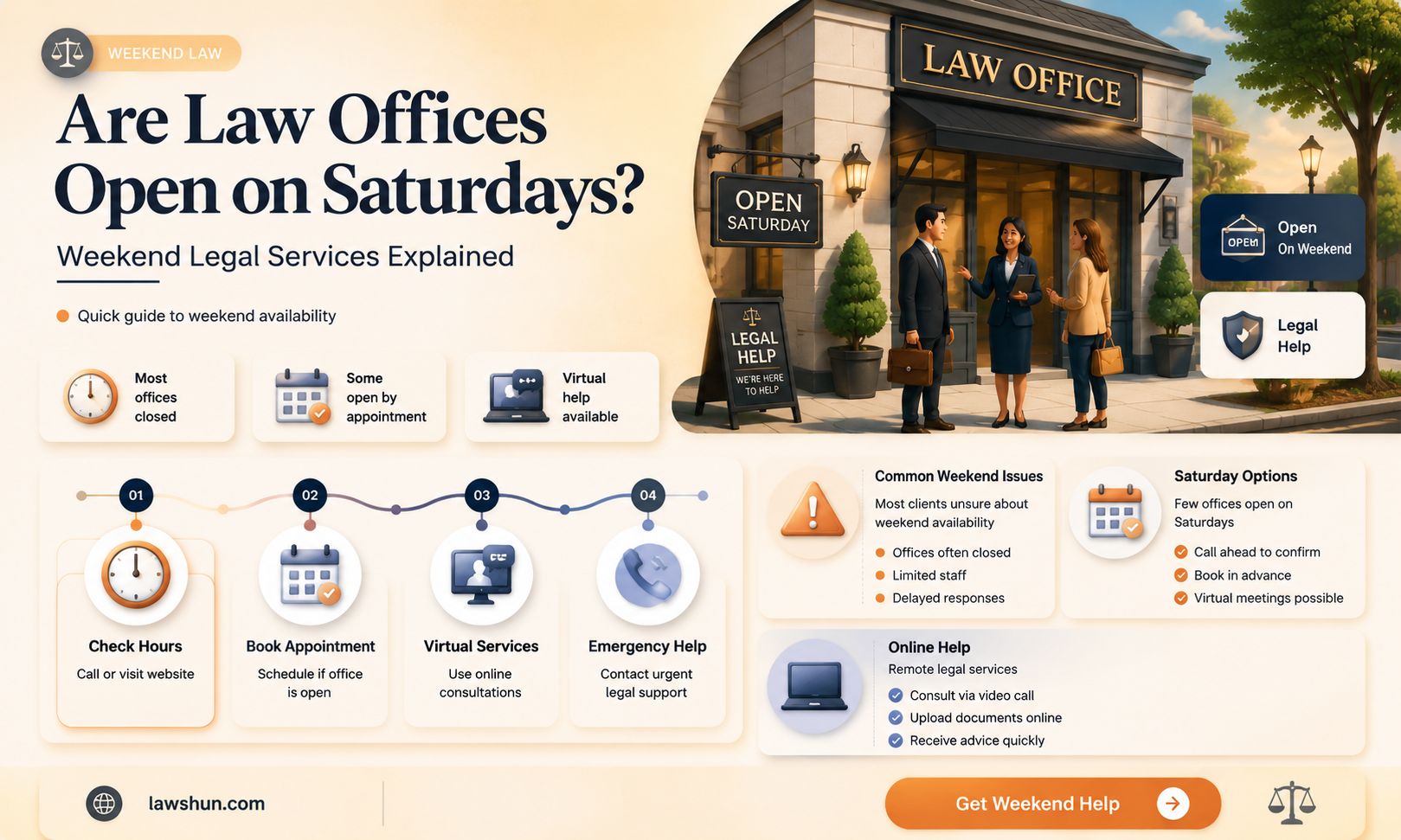 are law offices open on saturday