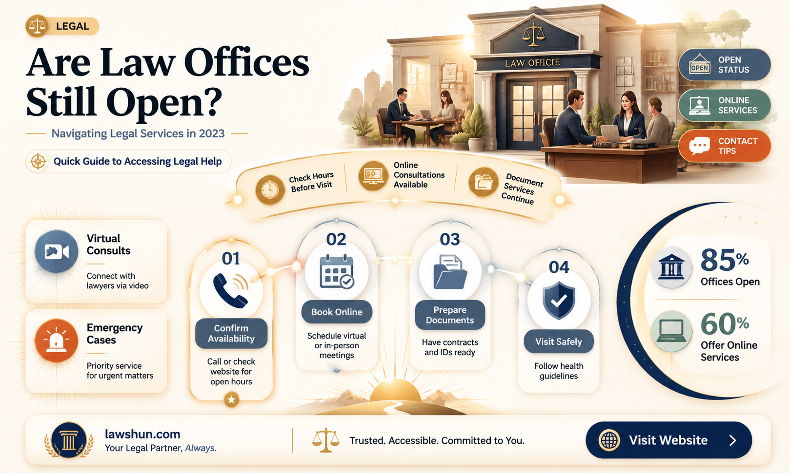 are law offices still open