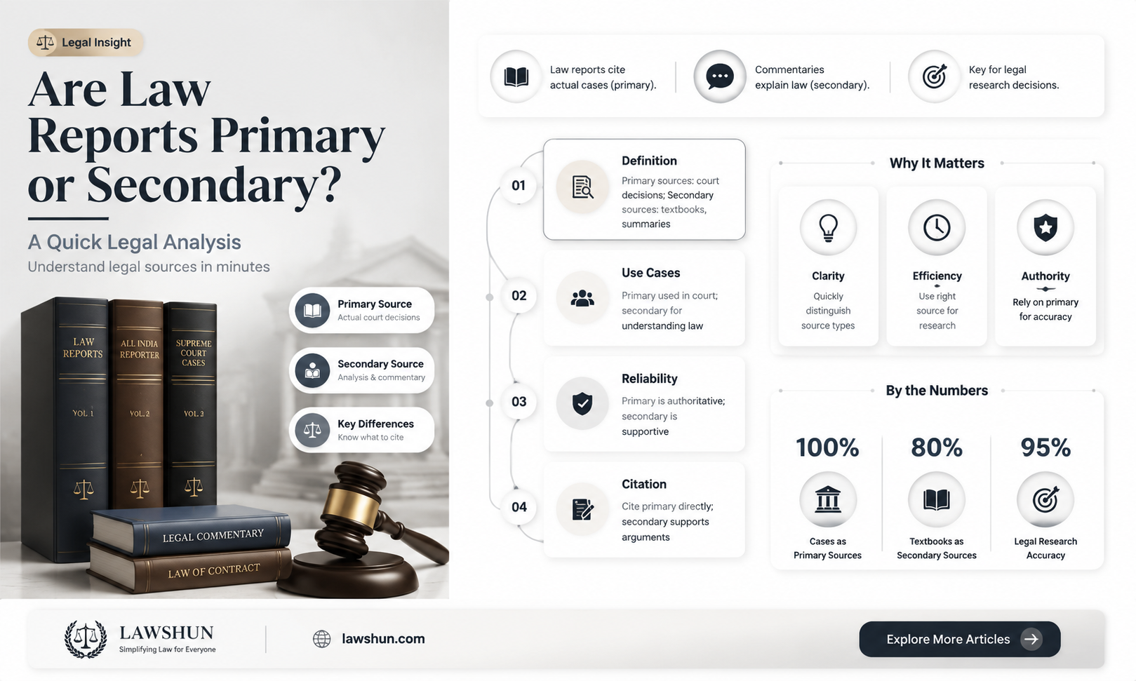 are law reports primary or secondary