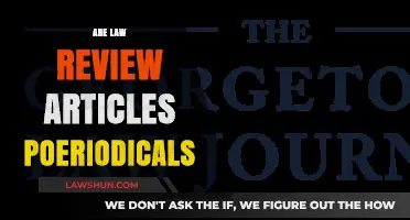 Are Law Review Articles Periodicals? Understanding Legal Scholarship Classification