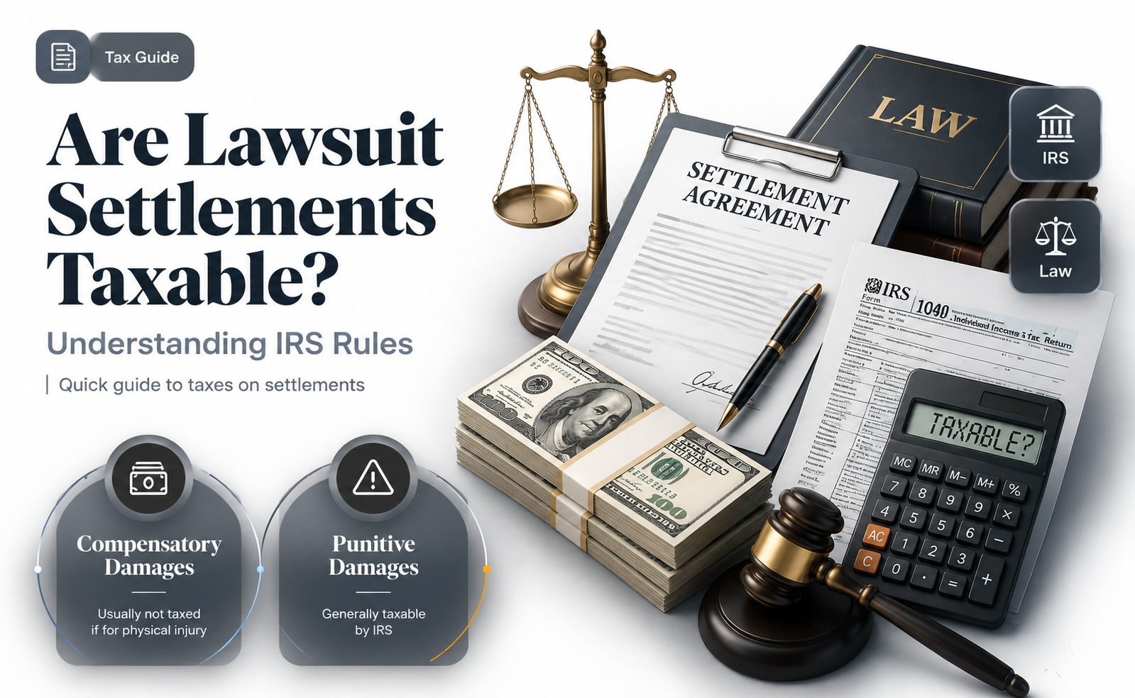 are law suit settlements taxable