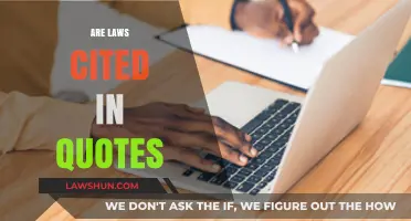 Are Laws Cited in Quotes? Understanding Legal Citation Practices