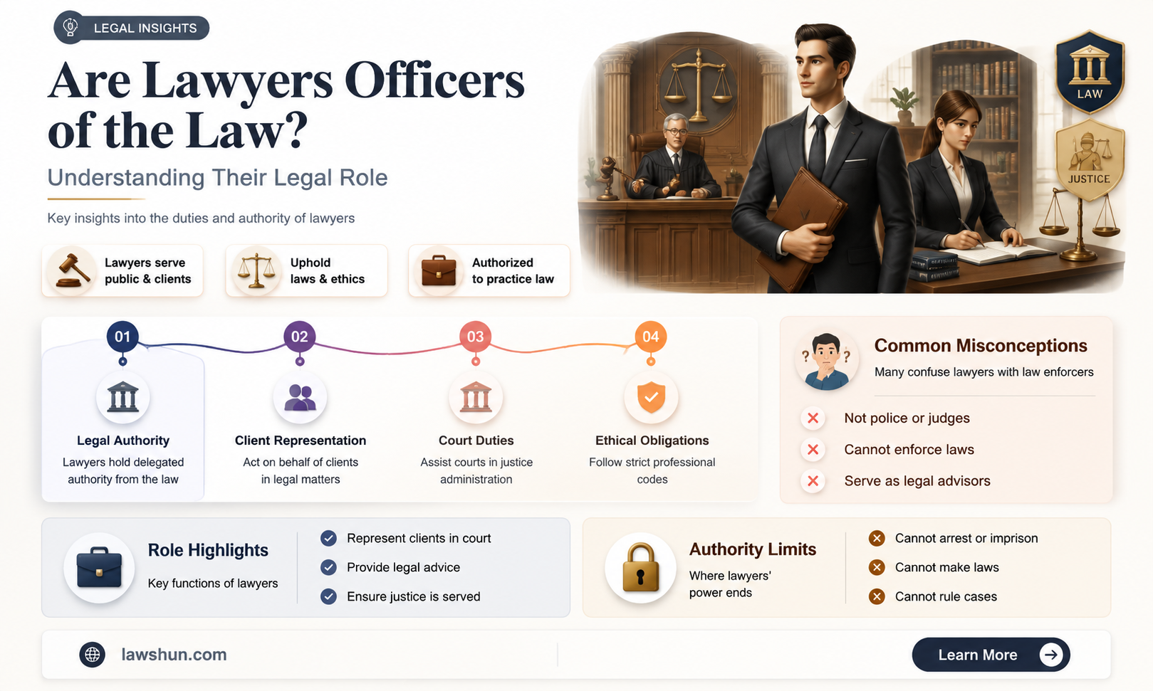 are lawyers officers of the law