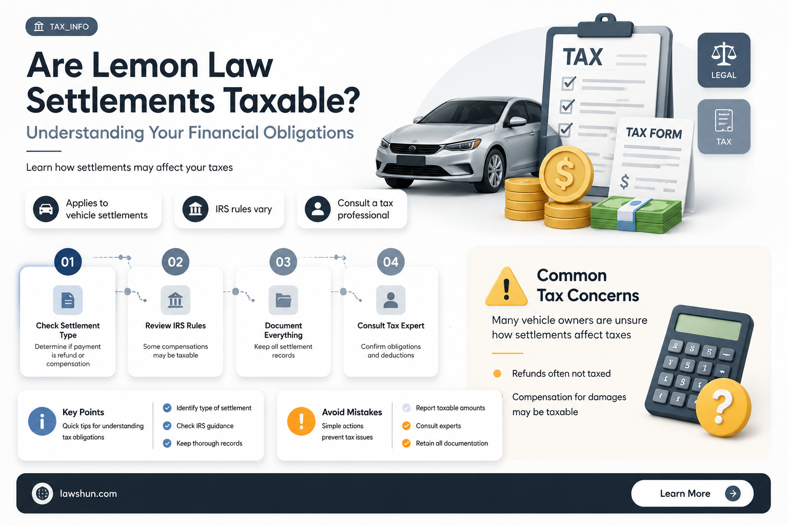 are lemon law settlements taxable