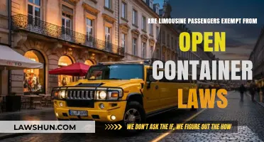 Limousine Open Container Laws: Are Passengers Exempt from Restrictions?