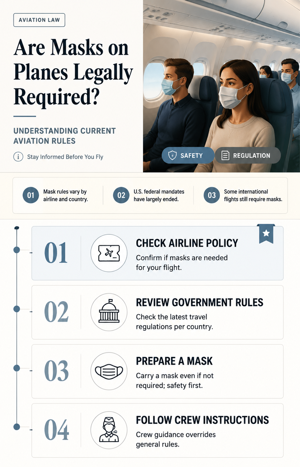 are masks on planes a law