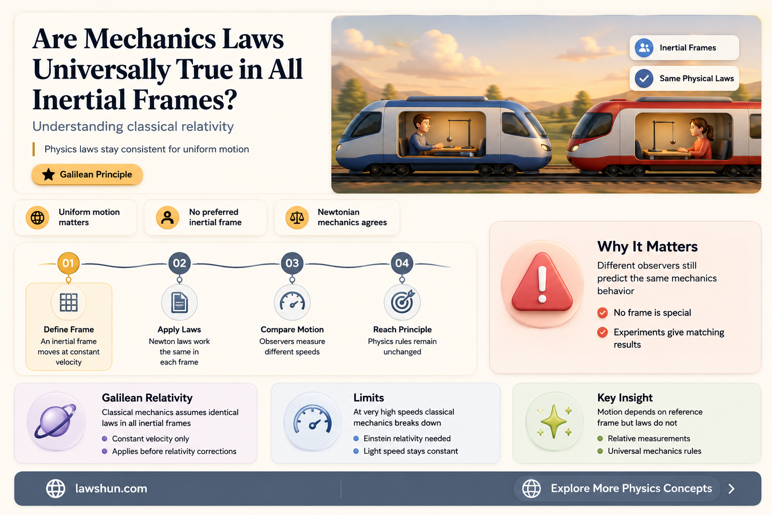 are the laws of mechanics true in all inertial frames