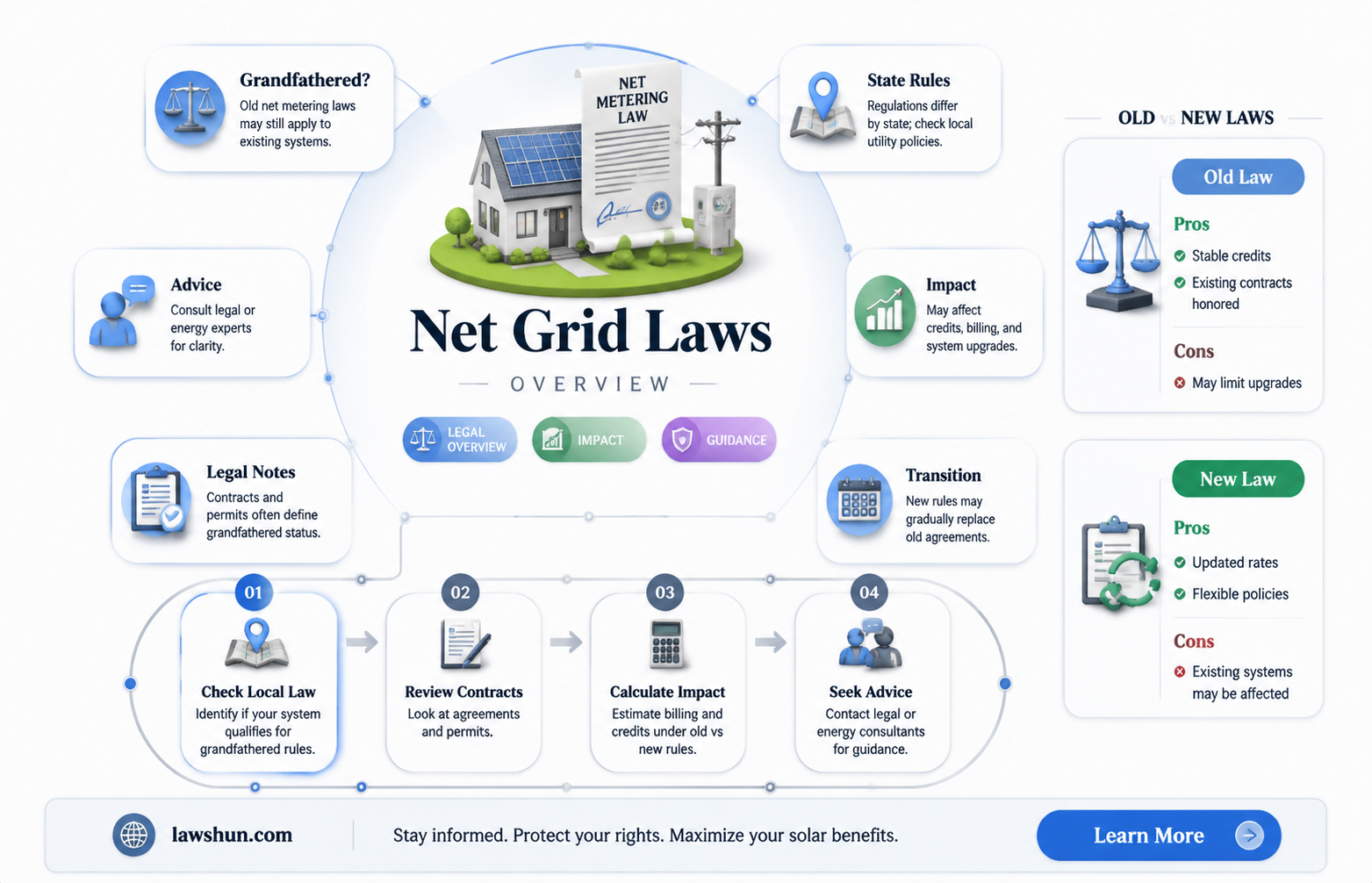 are net grid electric laws grandfathered