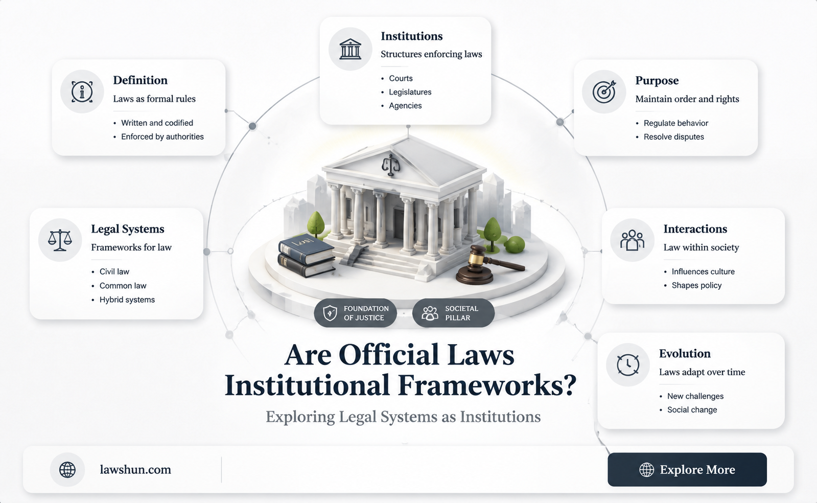 are official laws a type of instituion