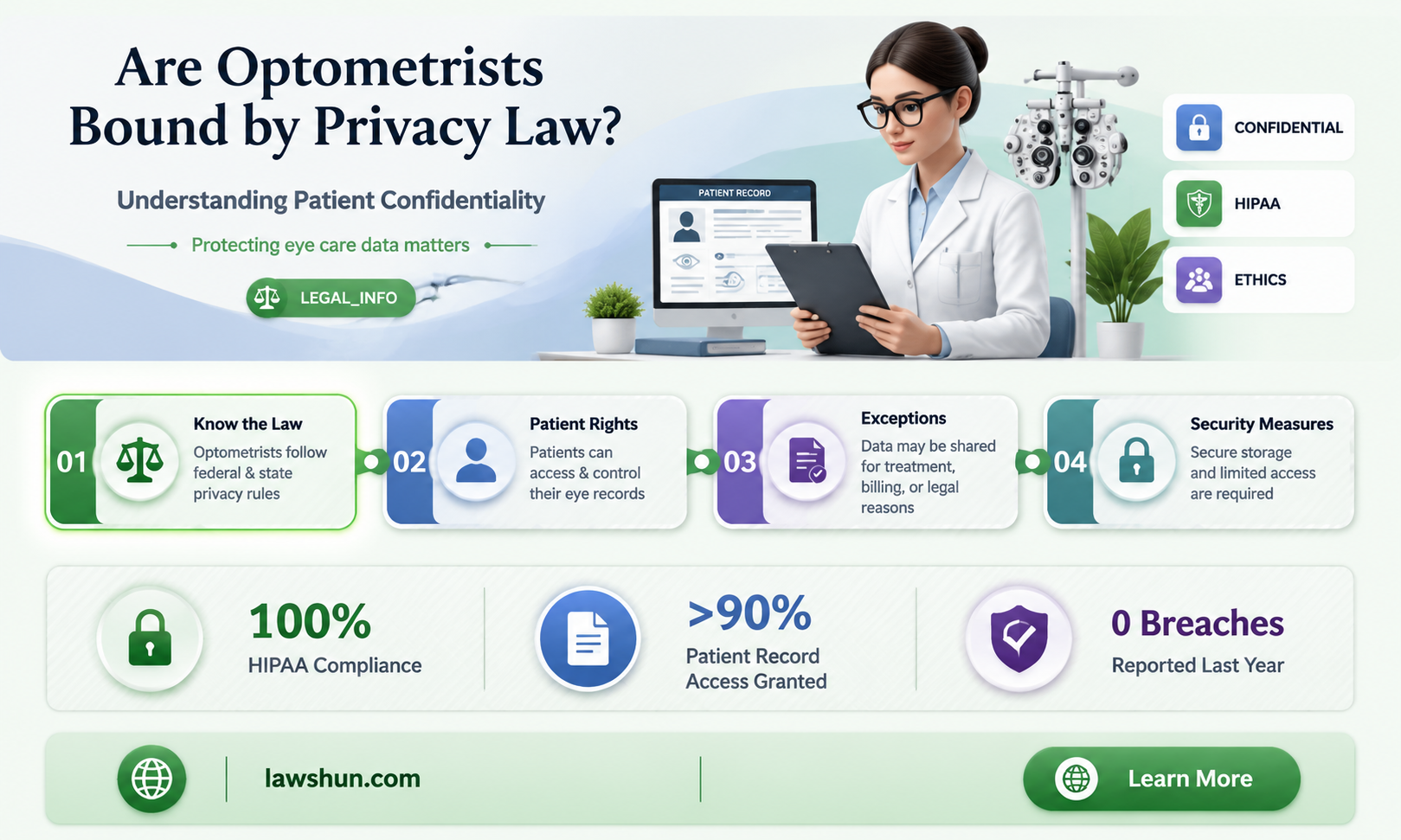are optometrists bound by privacy law