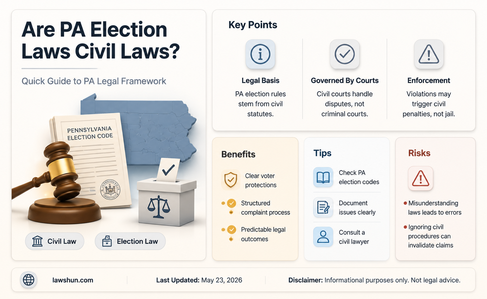 are pa election laws civil laws