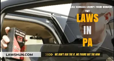 Are PA Police Vehicles Exempt from Window Tint Laws?