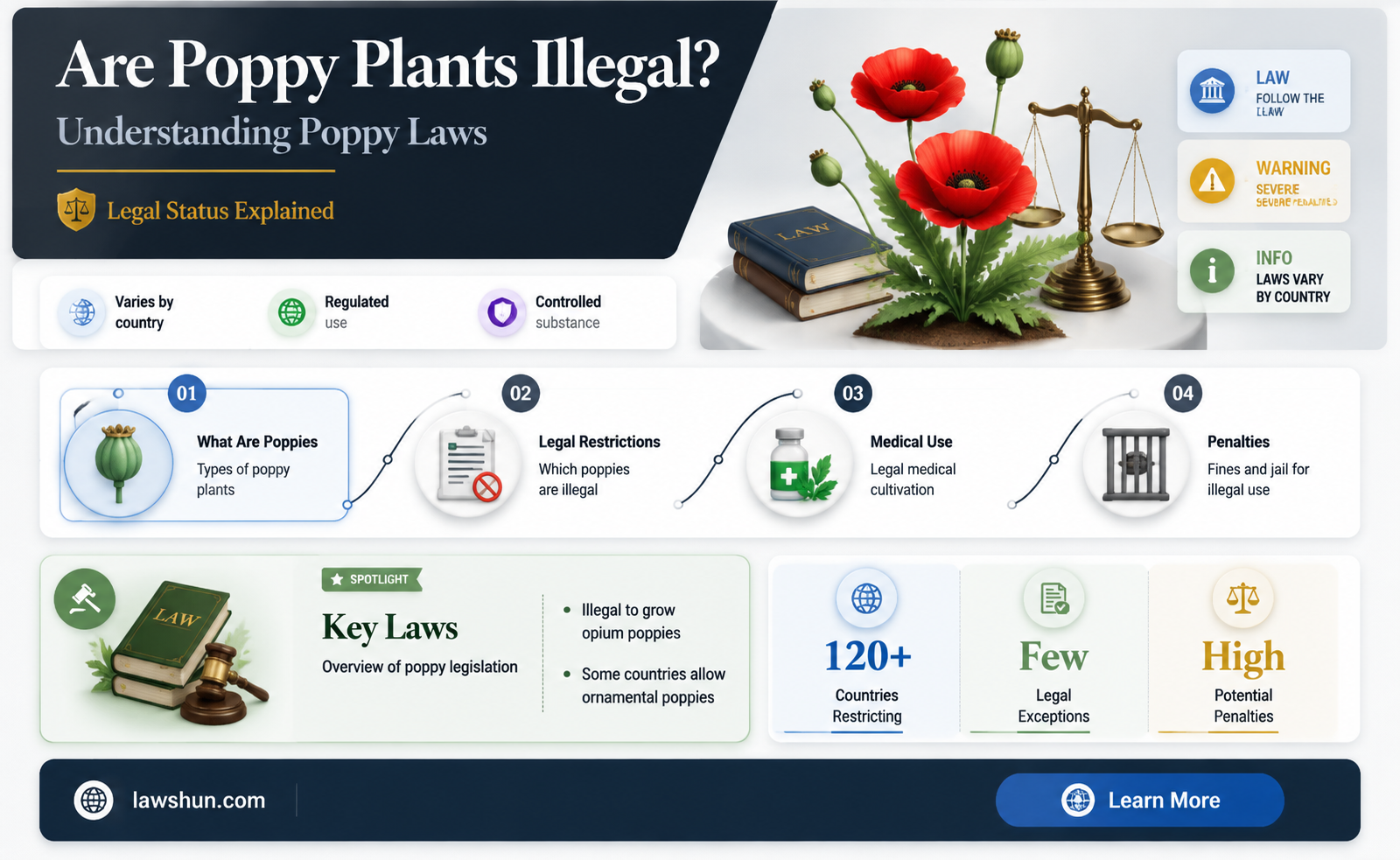 are poppy plants aganist the law