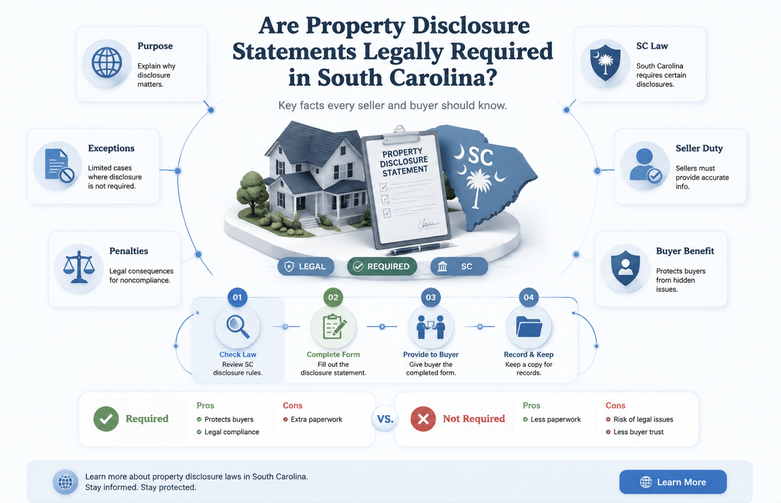 are property disclosure statements the law in south carolina