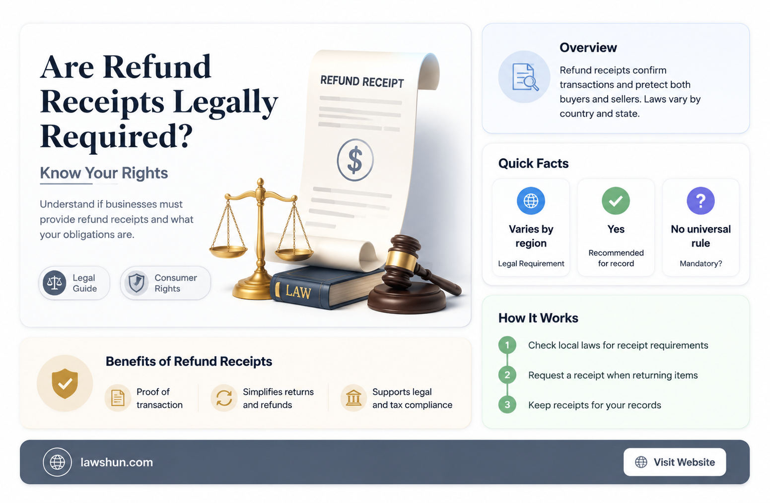 are refund receipts rewuired by law