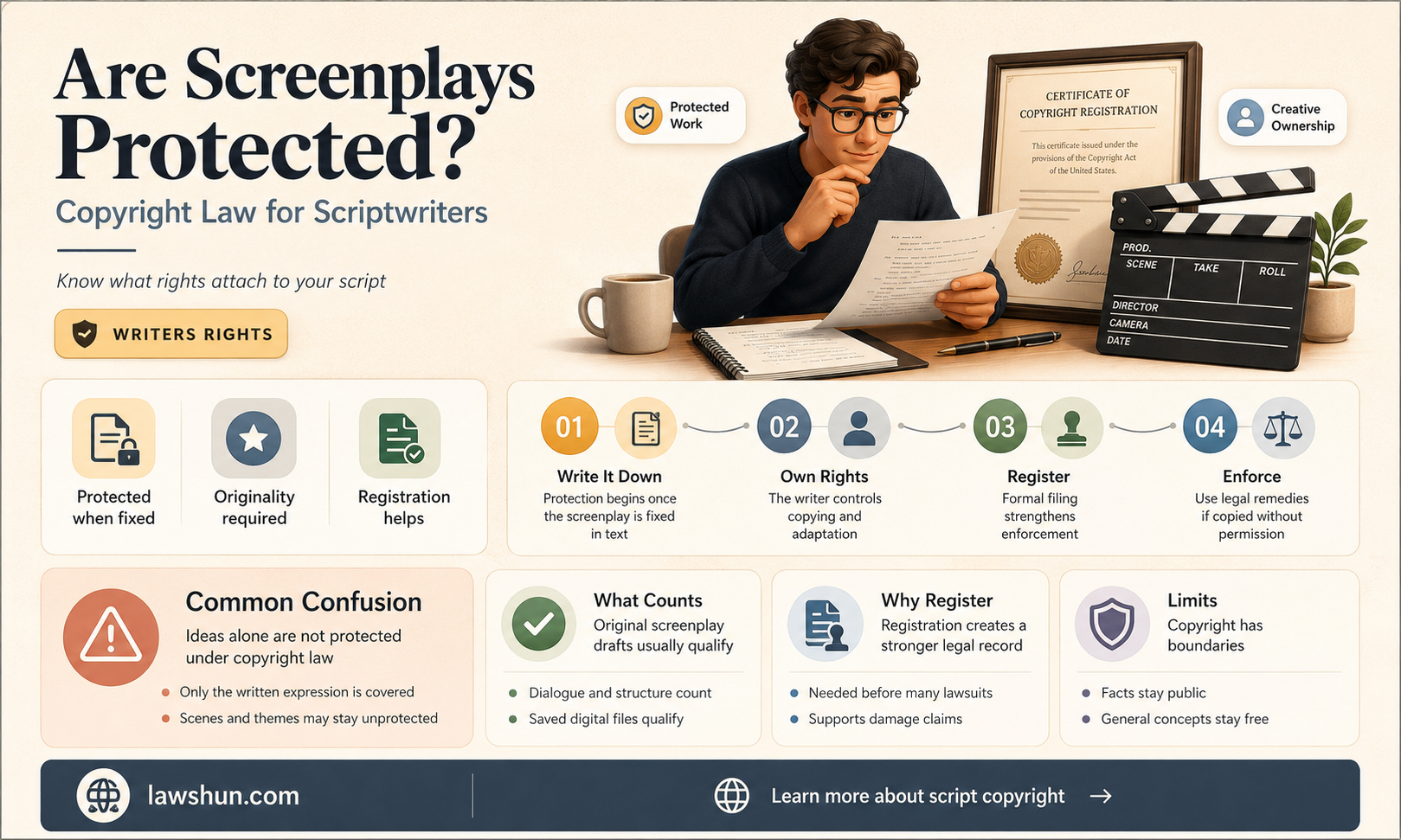 are screenplays covered by copyright law