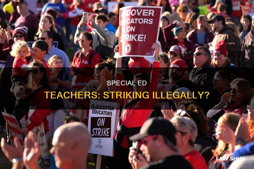 are special ed teachers breaking laws by going on strike