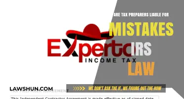 Tax Preparers: Mistakes and Liability Under IRS Law