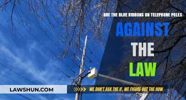 Are Blue Ribbons on Telephone Poles Illegal? Legal Insights