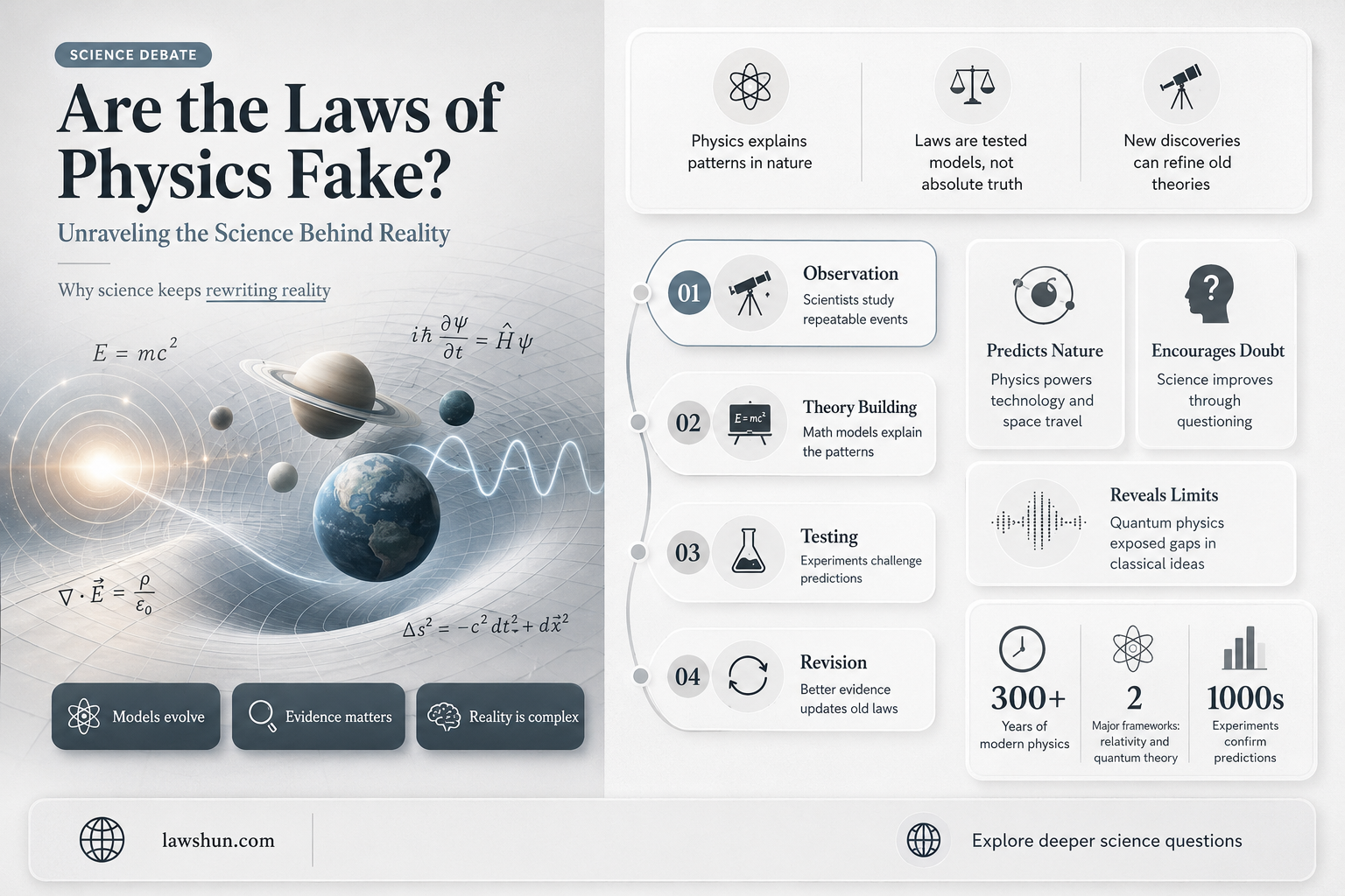 are the laws of physics fake