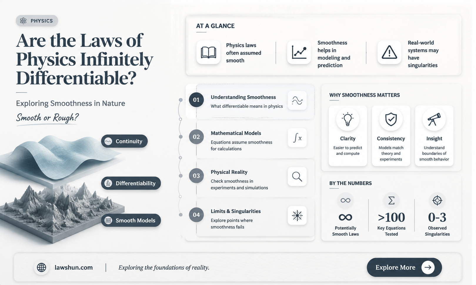 are laws of physics infinitely differentiable