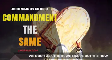 Mosaic Law vs. Ten Commandments: Understanding Their Distinct Roles