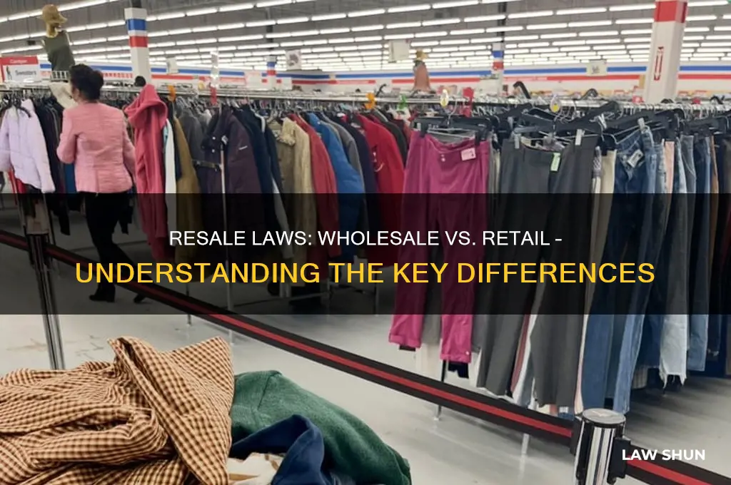 are the resale laws the same for wholesale as retail